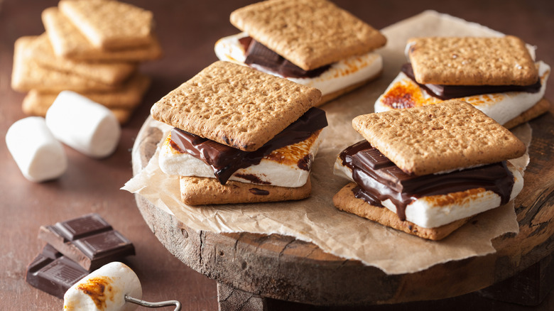 S'mores on a display