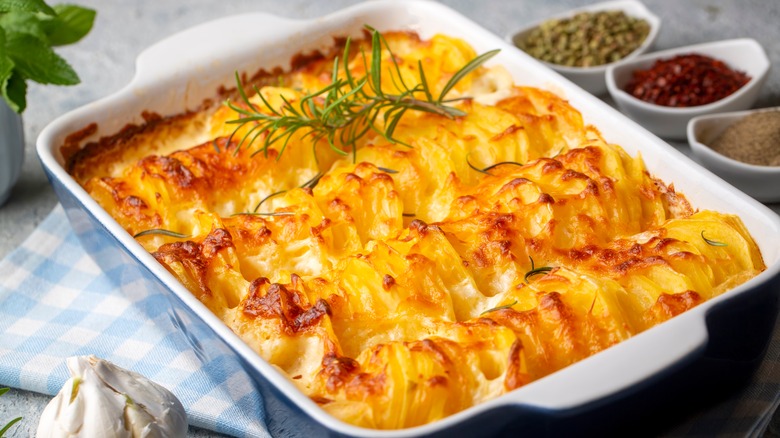 scalloped potatoes with rosemary