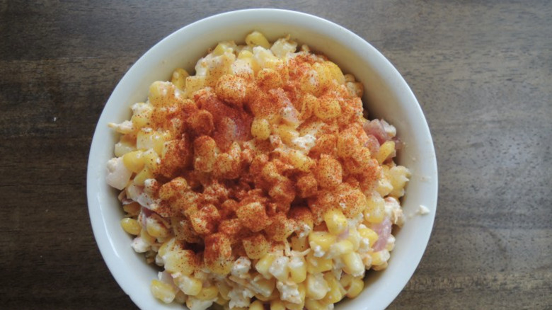A bowl of Mexican Street Corn Salad
