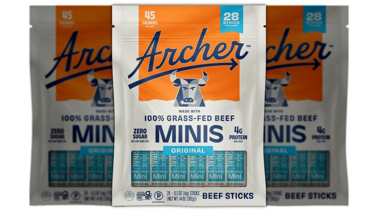 Bag of Country Archer Grass-Fed Beef Stick Minis Original