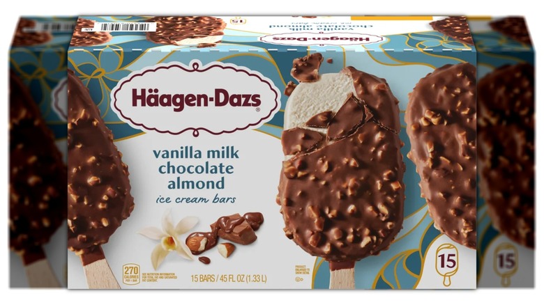 Box of Häagen-Dazs Vanilla Milk Chocolate Almond Ice Cream Bars