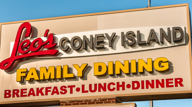 Leo's Coney Island sign