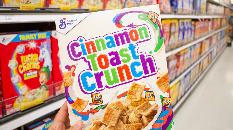 Cinnamon Toast Crunch cereal box