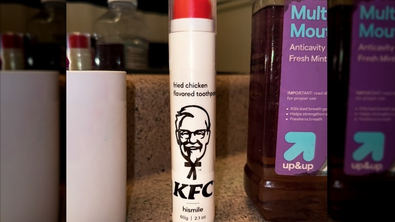 tube of KFC fried chicken toothpaste