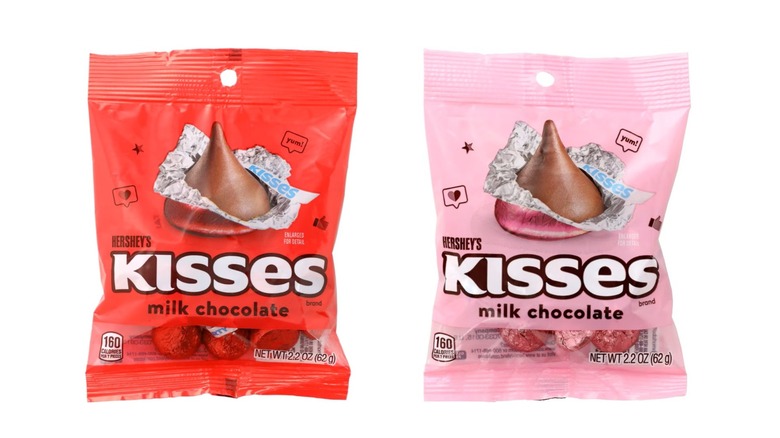 Hershey's Red and Pink Foil Kisses