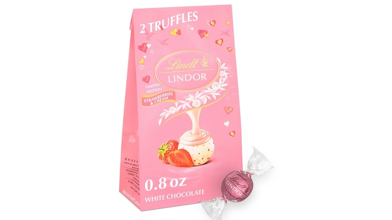 Lindor Strawberries and Cream Chocolate Truffles
