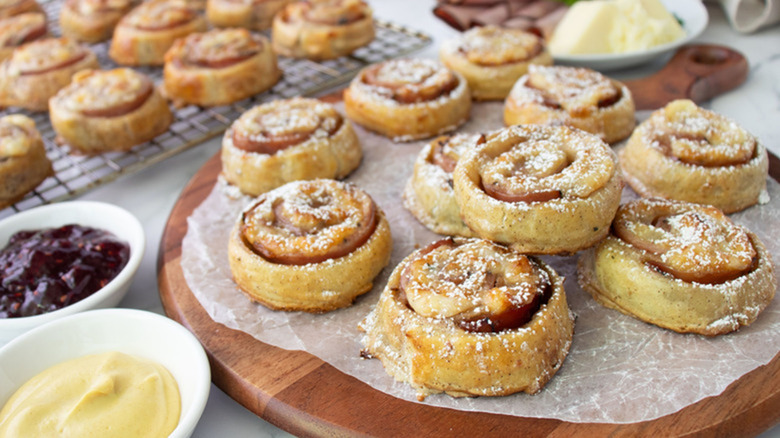 Monte Cristo sandwich pinwheels