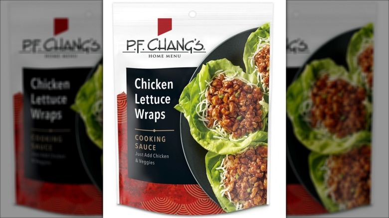 Prepared sauce for chicken lettuce wraps.