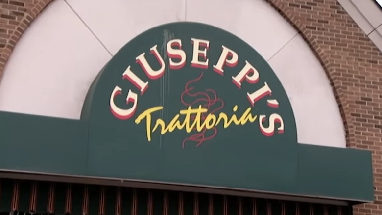 Front signage of Giuseppi's restaurant, as shown on Kitchen Nightmares