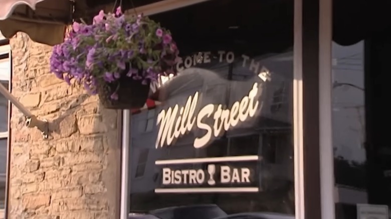 Front window of Mill Street Bistro, as shown on Kitchen Nightmares