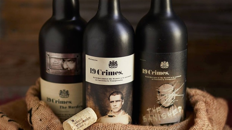 19 Crimes Wine bottles