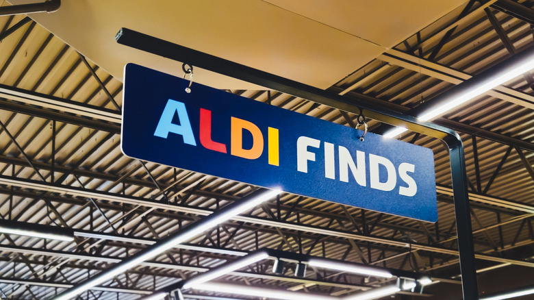 aldi finds signage inside store
