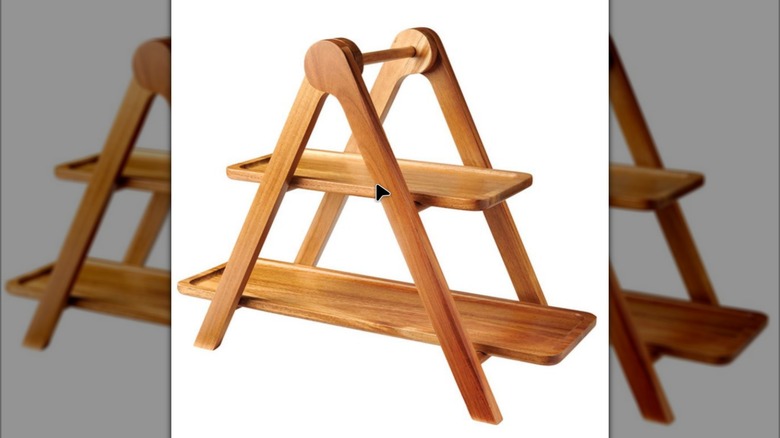 Crofton 2-Tier Wooden Buffet Server