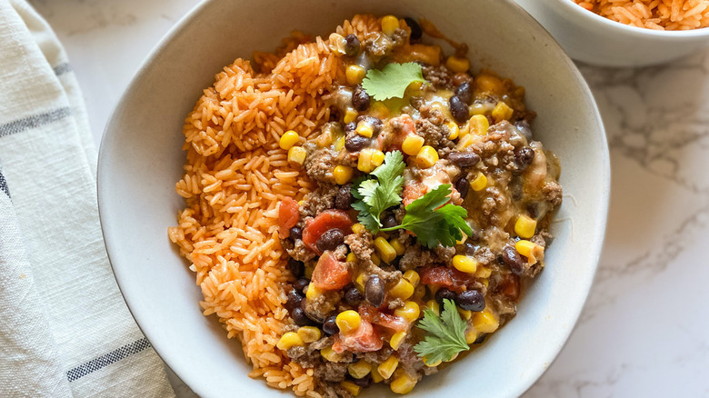 mexican bowl with rice