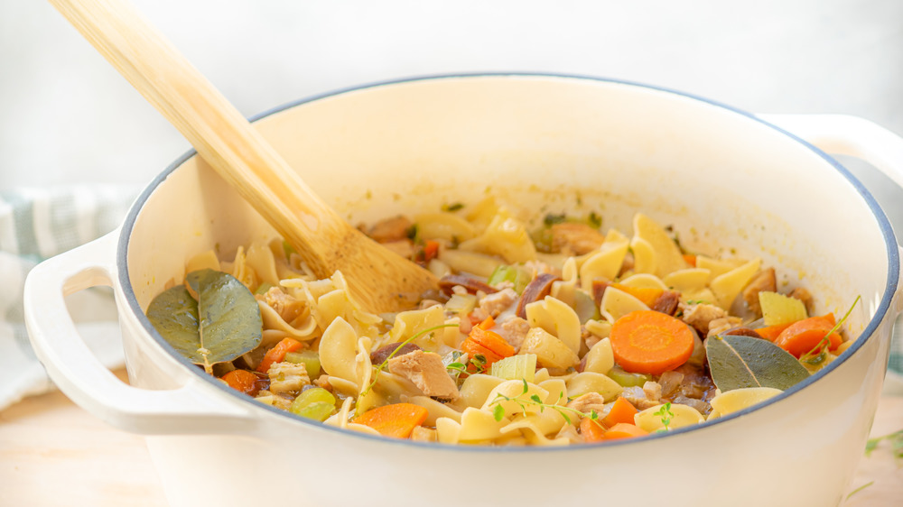 Homemade Chicken Noodle Soup – Two Aprons Cookery