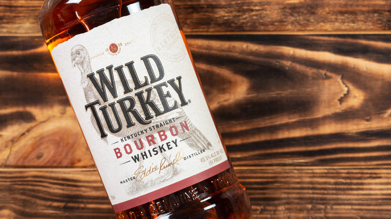 Bottle of Wild Turkey Bourbon