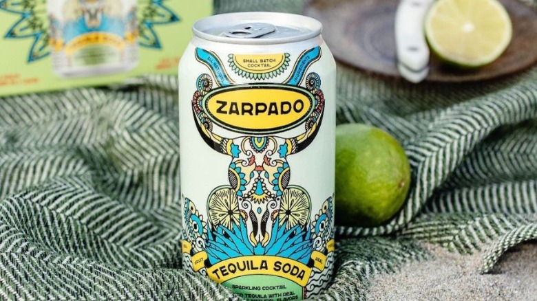 Tequila Zarpardo tequila soda can