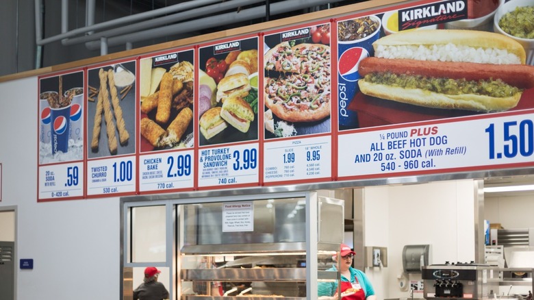 Costco food court menu