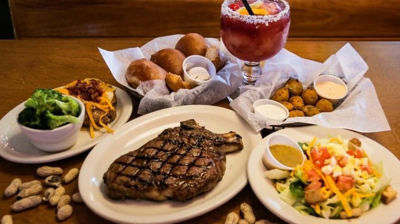 Texas Roadhouse meal