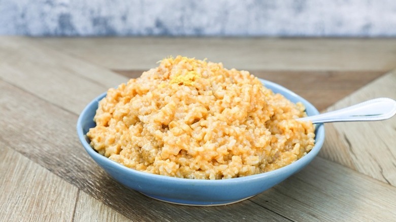 bowl of parmesan risotto