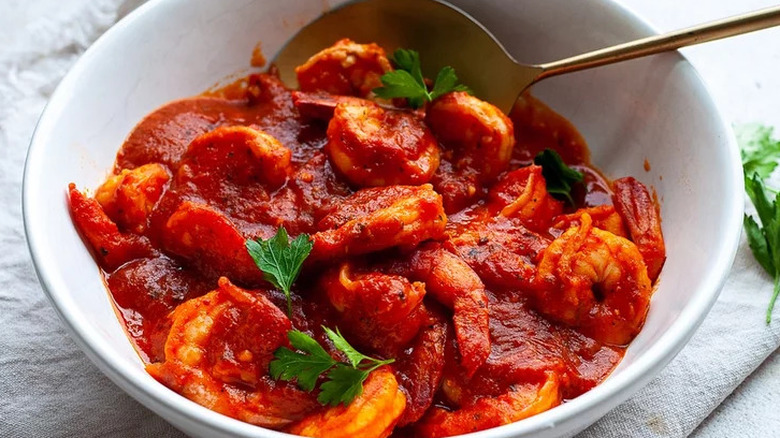 Shrimp fra diavolo in marinara sauce