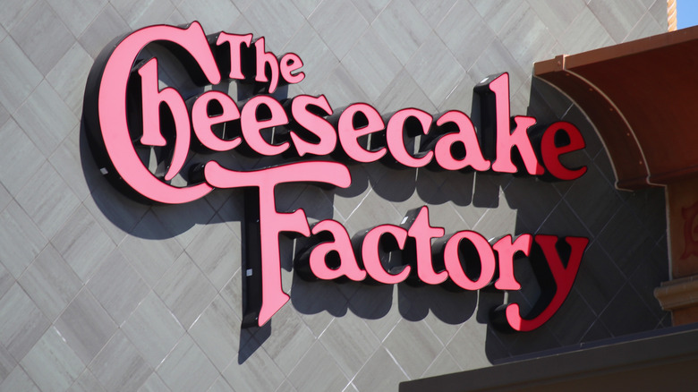 The Cheesecake Factory exterior sign