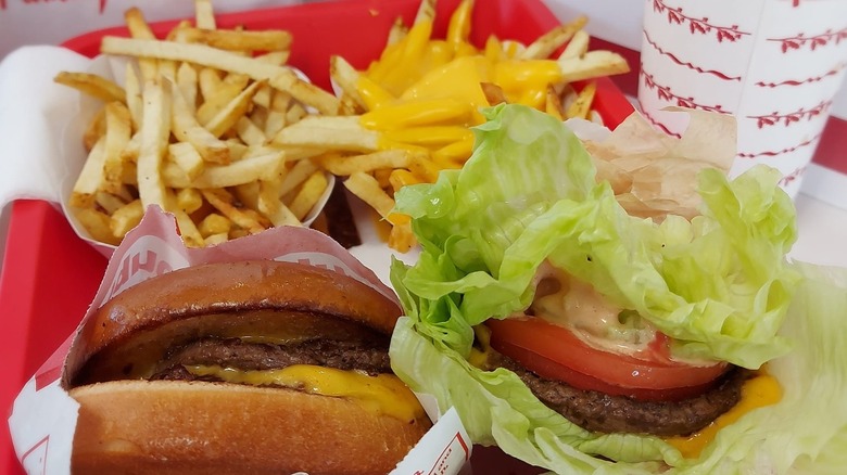 In-N-Out burger and fries