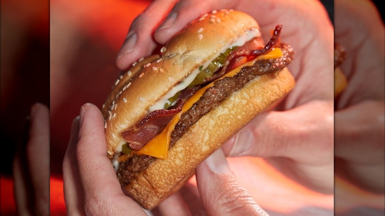 Checkers Rallys All American bacon cheeseburger