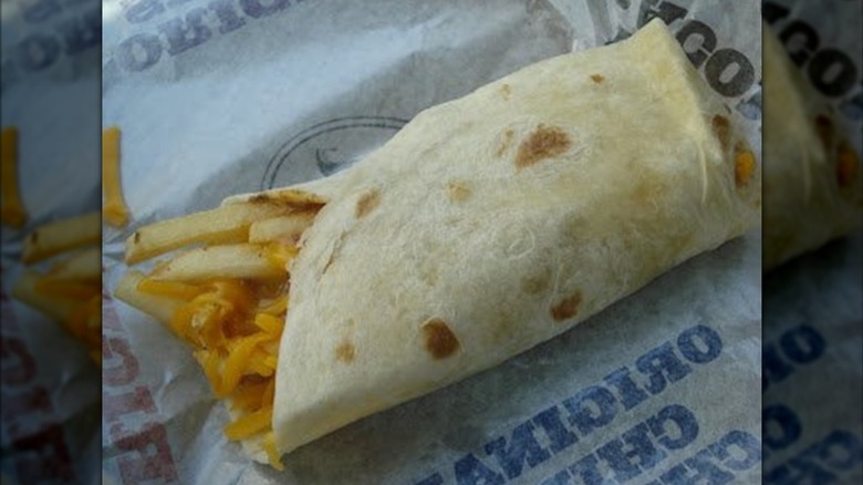 Wienerschnitzel chili cheese fries burrito