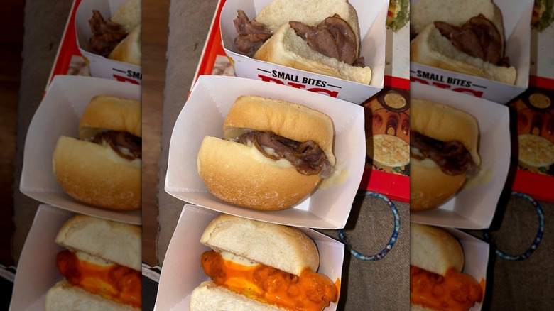 slider sandwiches from Arbys