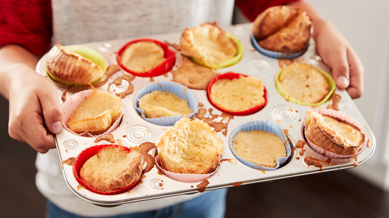 tray of poorly made cupcakes