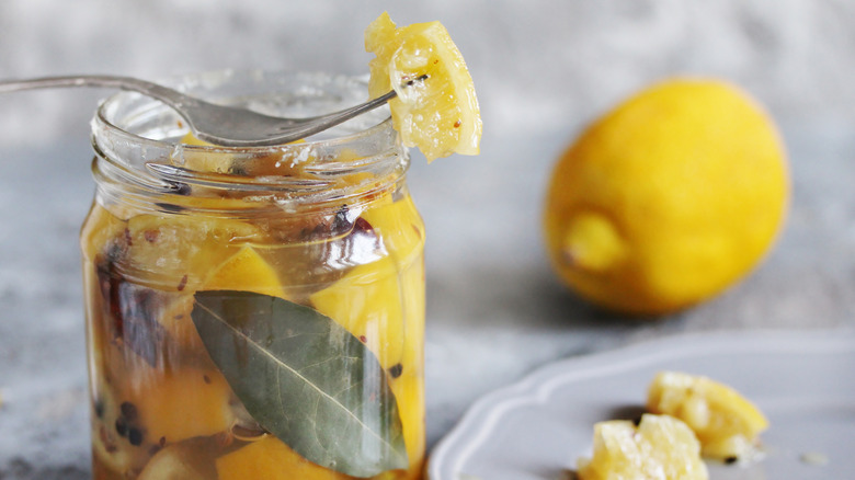 preserved lemons in a jar