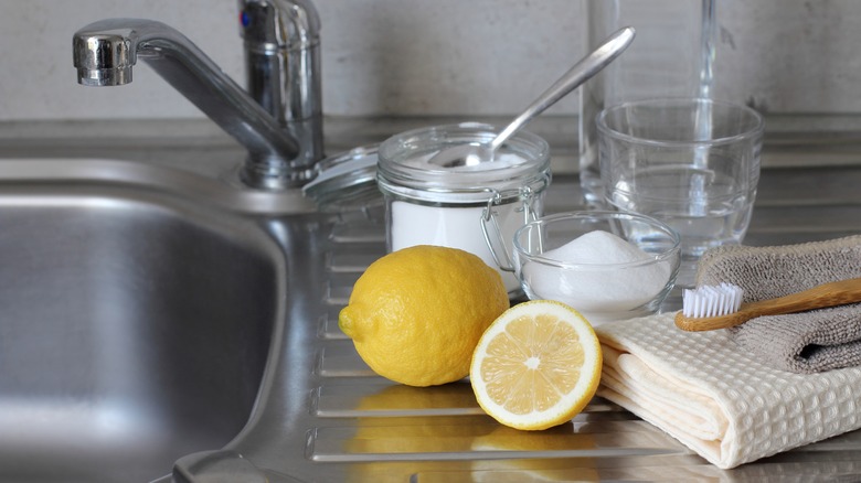 lemon and salt for kitchen cleaning