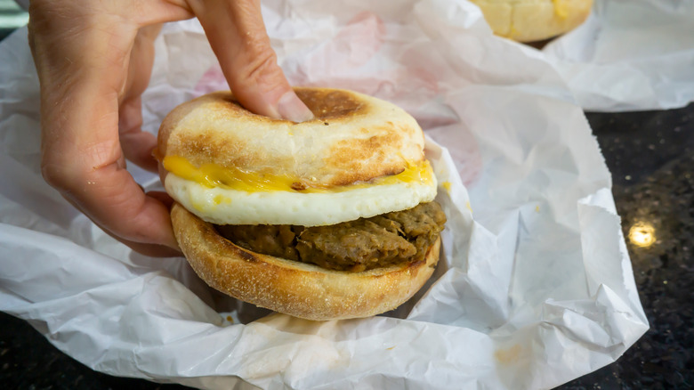 Dunkin Breakfast Sandwich