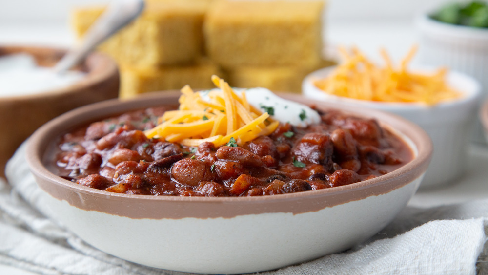 3-bean vegetarian chili