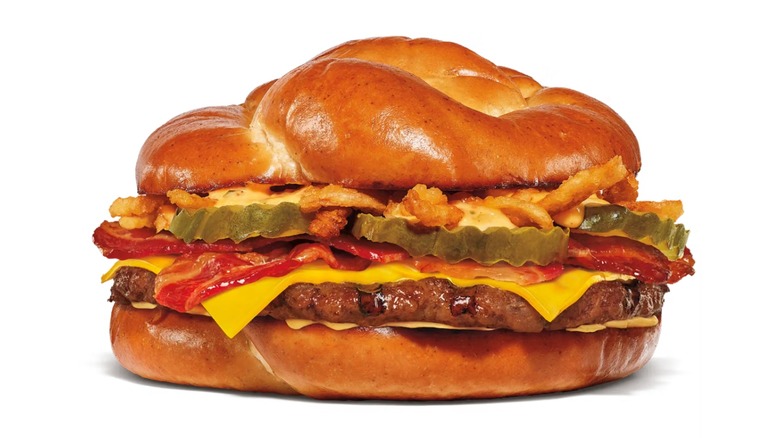 The new game day pretzel burger from Burger King.