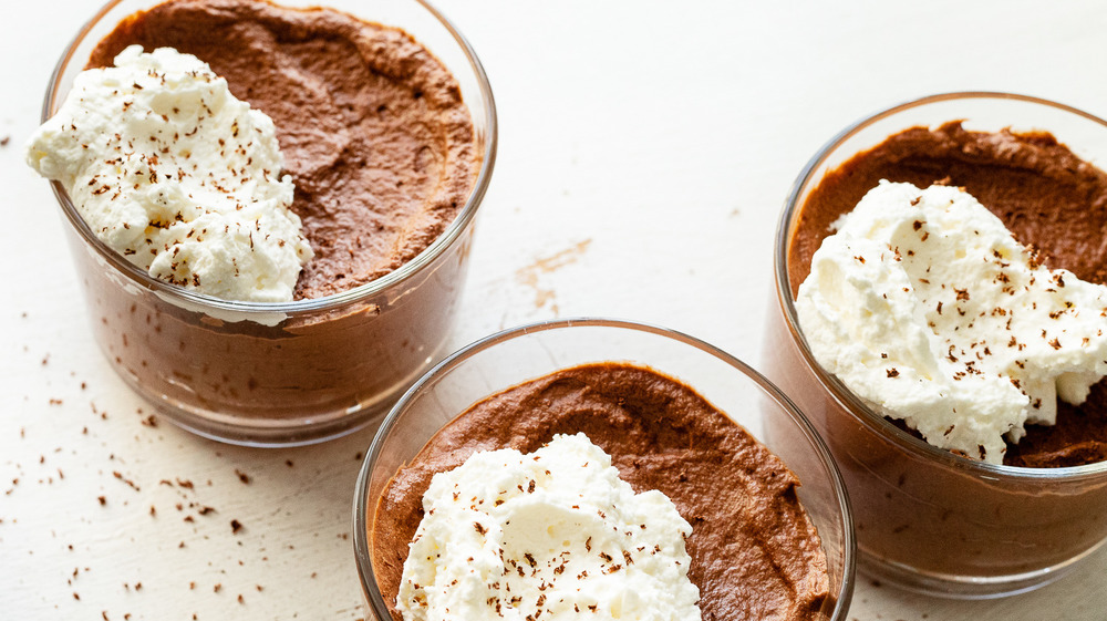 3-ingredient chocolate mousse recipe served