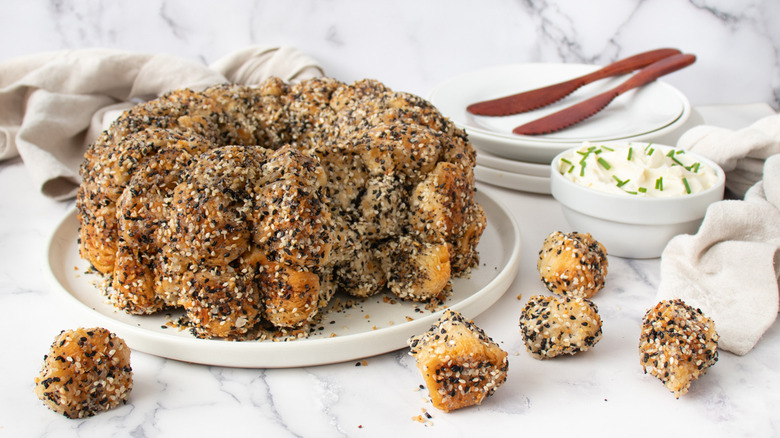 everything bagel monkey bread