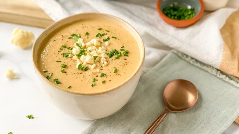 Roasted Cauliflower Soup