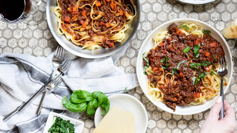 Pasta bolognese