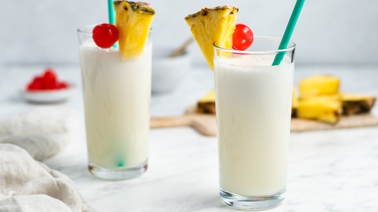 frozen pina coladas with pineapple 