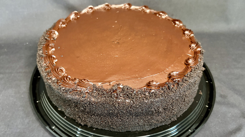 full sized round chocolate cake