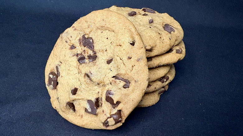 stack of chocolate chunk cookies