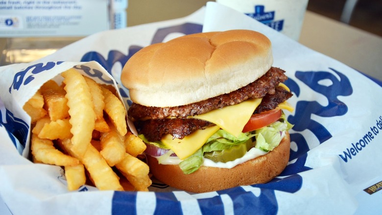 Culver's Deluxe and fries