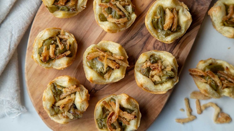 4-Ingredient Green Bean Casserole Pastry Bites Recipe