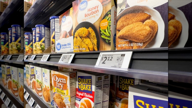 Digital price labels on shelves at Walmart