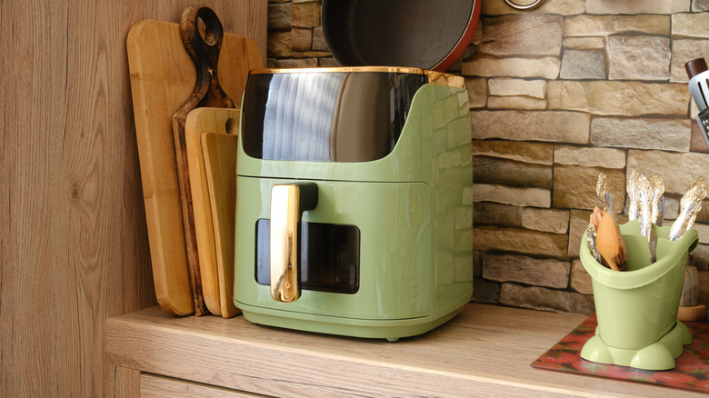 Air fryer on a kitchen counter