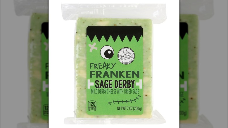 Emporium Selection Halloween Freaky Franken Sage Derby Cheese