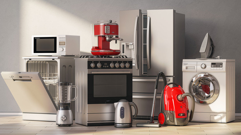 A selection of kitchen appliances