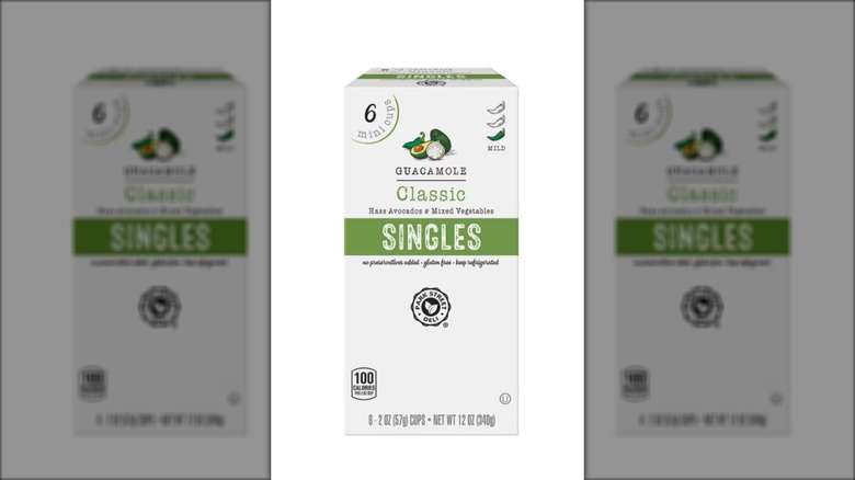 package of individually wrapped guacamole cups